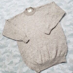 Vintage Biddy's Sweater Mens Medium Brown Pullover Long Sleeve